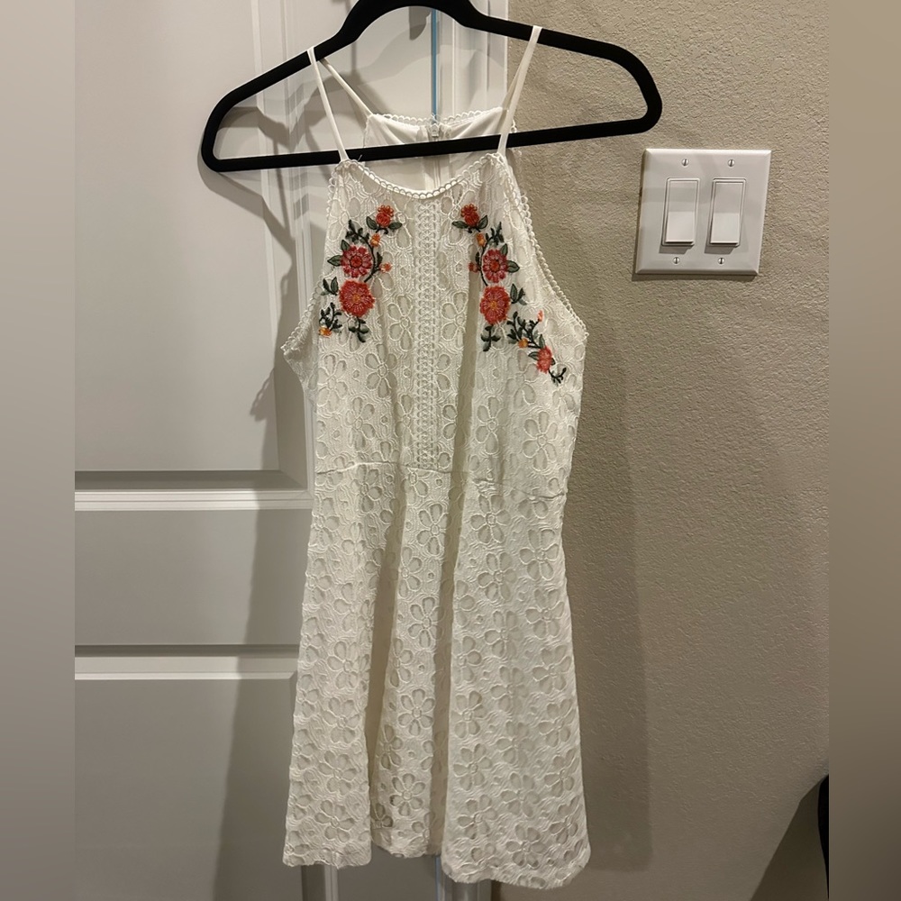 Embroidered White dress